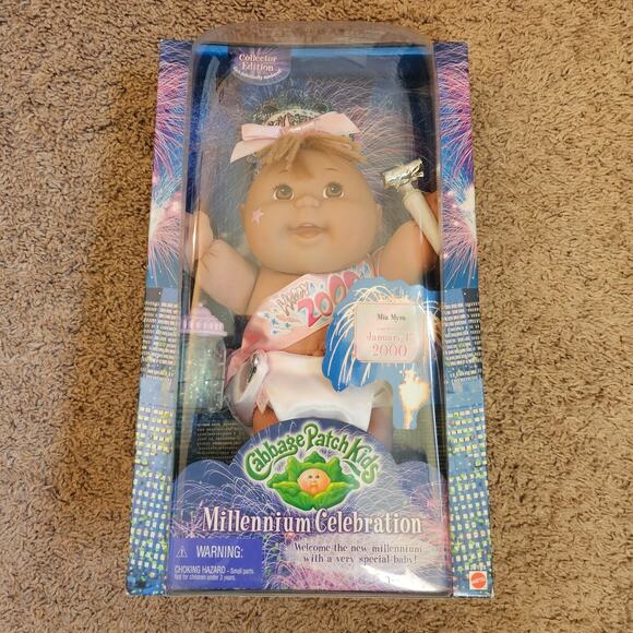Cabbage Patch Kids Millennium Celebration Doll Happy 2000 Vtg Y2K Mia Myra NIB - Picture 1 of 7
